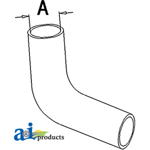 UW4467   Upper Hose---Replaces 104741A